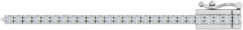 Miniatura 2 de Pulsera de tenis de 1,40 quilates a 1 12 quilates en oro de 10 quilates o platino 950 (16,5 a 7.7in)