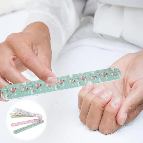 Miniatura 8 de Juego de limas de uñas: 12 piezas de limas de uñas de Navidad, herramientas de pedicura y manicura para mujeres y niñas, estilo aleatorio