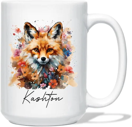 Miniatura 20 de Taza de café de oso – Regalo personalizado para amantes, taza de té de animales salvajes con flores, regalo de cerámica personalizado para amantes