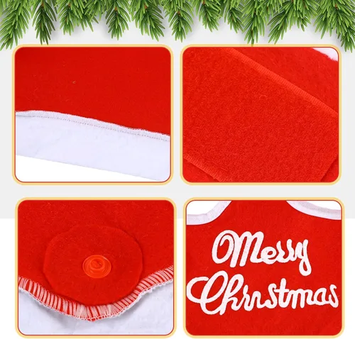 Miniatura 5 de Paquete de 6 accesorios de disfraz de caballo de Navidad que incluyen envolturas de caballo, piernas, caballo, Papá Noel, manta de silla de montar