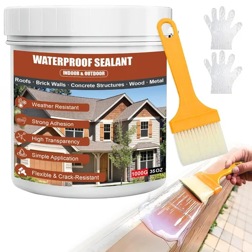 Invisible Waterproof Agent 35oz | Sellador transparente para baño, ducha, hormigón y techo, uso en interiores y exteriores
