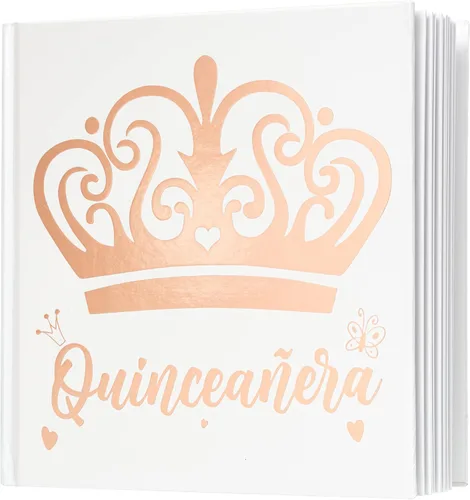 Miniatura 8 de Calculs Libro De Firmas para Quinceañera Libro de Visitas Mis Membrillo 15 Cumpleaños Libro de imágenes centros de mesa para 15 años quinceañeras