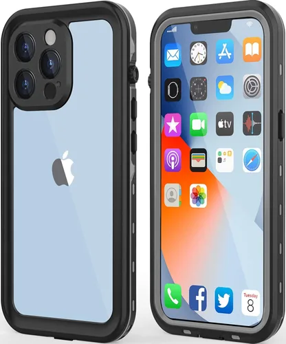 Miniatura 8 de Funda impermeable diseñada para iPhone 13 Mini, funda de cuerpo completo con protector de pantalla y protector de lente de cámara, a prueba