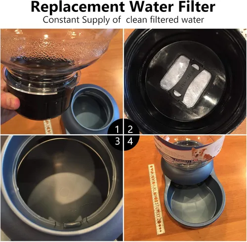 Miniatura 4 de Filtro de agua de repuesto para perros, filtro de agua para perros, filtro de agua para mascotas compatible con cuencos de agua automática por