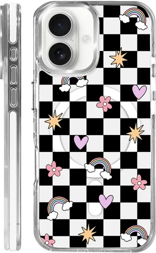 Miniatura 28 de Funda para iPhone 13/14 [compatible con Magsafe], funda magnética transparente de silicona a prueba de golpes con patrón de versículos de la Biblia