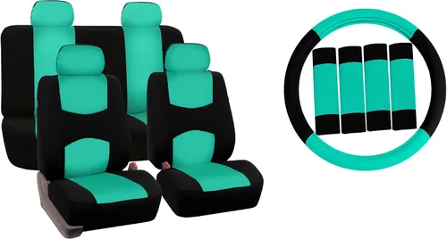 Miniatura 10 de Fundas para asiento FH GROUP FH-FB050102 planas, para la mayoría de los autos, camiones, furgonetas o camionetas, Beige-FH2033