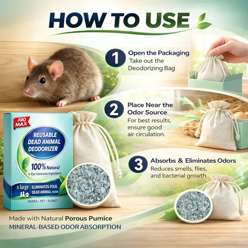 Miniatura 5 de Eliminador de olores de animales para eliminar olores fuertes, eliminador de olores de animales muertos, uso seguro en interiores y exteriores