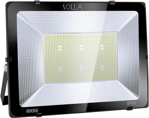 Miniatura 9 de Paquete de 2 focos LED de 100 W para exteriores, luces de seguridad superbrillantes de 8000 lúmenes, equivalente a 550 W, impermeable IP66, blanco