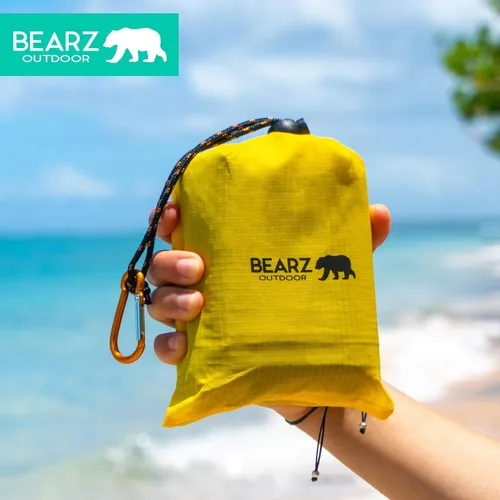 Miniatura 3 de Manta de bolsillo – Manta de playa impermeable a prueba de arena, manta de picnic impermeable, plegable, ligera y compacta para senderismo, camping