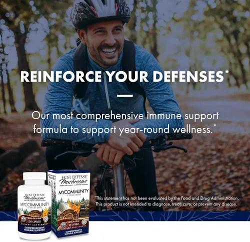 Miniatura 3 de Host Defense MyCommunity Capsules, 120 unidades y cápsulas Reishi, 30 unidades – Apoya la salud inmune con 17 especies de mezcla de hongos – Apoya