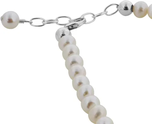 Miniatura 3 de Gem Avenue Tobillera redonda de plata de ley 925 de 9 a 10 pulgadas de largo ajustable para mujer, perla, Sin gemas.