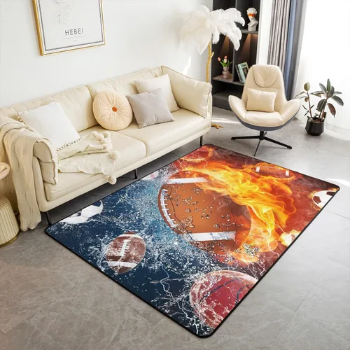 Miniatura 29 de Erosebridal Alfombra de motocross de 3 x 5 pies para mesita de noche, alfombra de motociclista para niños, adolescentes, motocicleta, deportes