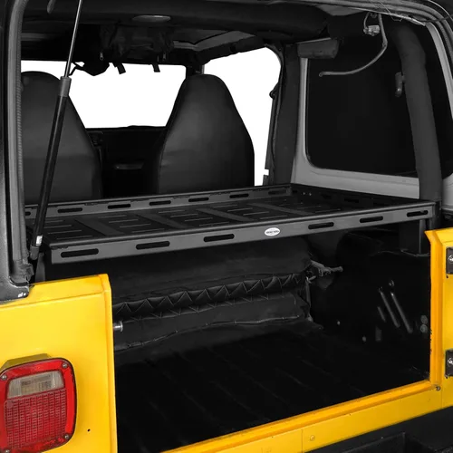 Miniatura 3 de Hooke Road TJ Bandeja de almacenamiento interior de rejilla de carga para maletas del portaequipajes del maletero trasero para Jeep Wrangler TJ