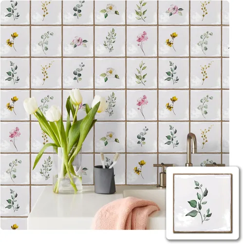 Miniatura 10 de Alwayspon Vinilo adhesivo efecto piedra, pegatinas para azulejos de pared autoadhesivas, protector antisalpicaduras para cocina y baño, T026