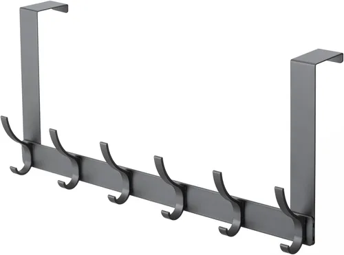 Miniatura 7 de BOOMIBOO Ganchos para colgar sobre la puerta, colgador de puerta resistente, toallero con ganchos para toallas para baño, 12 ganchos grandes sobre