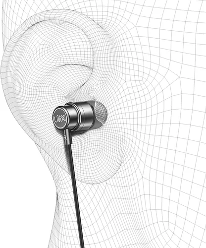 Miniatura 9 de Auriculares con cable UliX Rider intrauditivos, garantía de 5 años, auriculares con micrófono, con cable anti-enredo, auriculares para iPhone, iPad