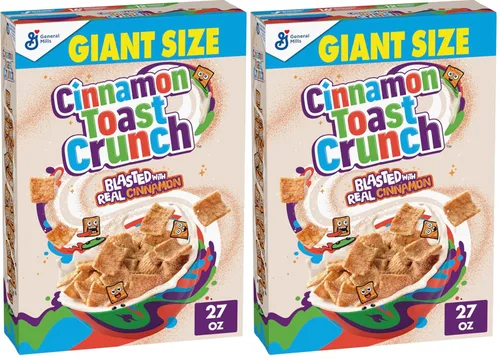 Miniatura 12 de Cinnamon Toast Crunch Taza de cereales para desayuno, cereal de una sola porción, 2 onzas (paquete de 12)