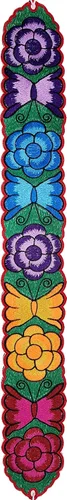 YZXDORWJ Cinturón mexicano bordado para mujer, para vestido, bohemio, floral, tradicional, para fiesta, fiesta