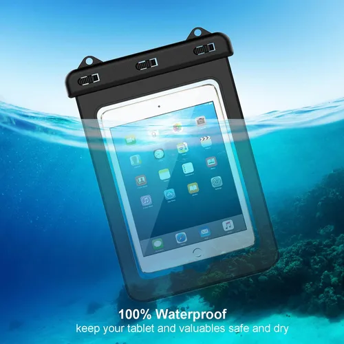 Miniatura 6 de Funda impermeable para tablet de 8 pulgadas, bolsa seca con cordón para iPad mini 2019/4/3/2, Galaxy Tab A / S2 / Tab E 8.0", ASUS ZenPad, Fire HD