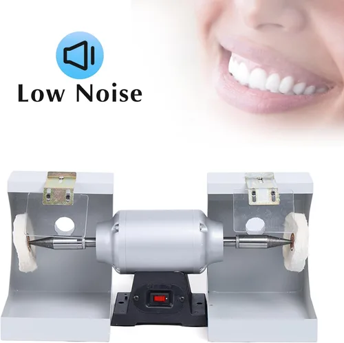 Miniatura 4 de Máquina de torno polaco de pulido dental de 110 V, 550 W Laboratorio dental Torno Pulidora 3000RPM, Pulidora de laboratorio dental para fundición