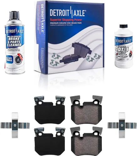 Miniatura 115 de Detroit Axle - Pastillas de freno de cerámica delanteras Reemplazo de pinza de freno derecha para Dodge Ram 1500 Dakota, Ram 1500 Classic - Juego