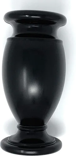 OPTIMUM Jarrón de plástico para cementerio conmemorativo, con punta de metal para tierra, marcador de tumba, decoraciones para tumba, soporte para