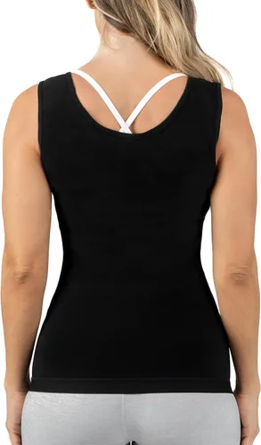Miniatura 3 de Kewlioo Camiseta sin mangas de sauna premium para mujer, camiseta de sauna adelgazante para mujer, chaleco de sudor para entrenamientos, yoga