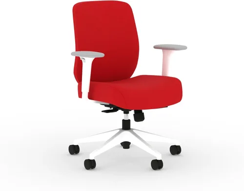 Miniatura 20 de HON Altern Silla de oficina ergonómica de tela, silla de escritorio con respaldo bajo con brazos ajustables, deslizamiento de asiento, inclinación