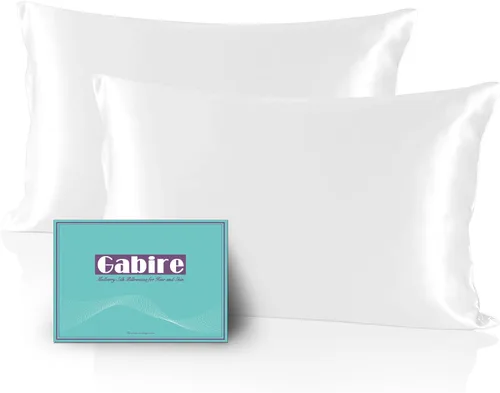Miniatura 25 de Gabire Funda de almohada de seda de morera para cabello y piel, evita el acné, fundas de almohada de seda real de ambos lados, funda de almohada