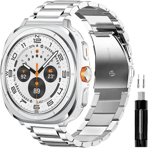 Miniatura 29 de GOLDTOLUCK No Gap Stainless Steel Band Compatible with Samsung Galaxy Watch 8 7 6 5 4 Classic FE Pro Ultra 40mm 44mm 46mm 43mm 47mm 45mm 42mm