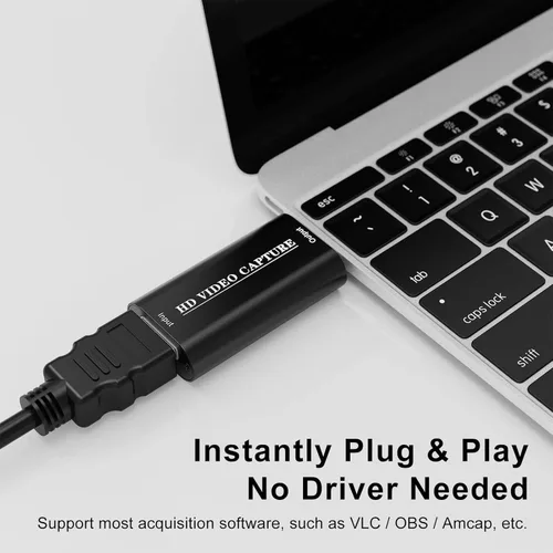 Miniatura 4 de VIXLW Tarjeta de Captura de Video HDMI 4K, Tarjeta de Enlace de Cámara, Adaptador de Audio de Juego HDMI a USB 2.0, Dispositivo de Captura
