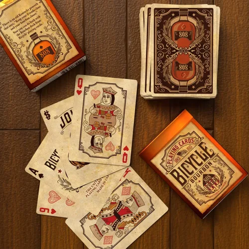 Miniatura 7 de Bicycle Cartas de Juego Bourbon Marrón
