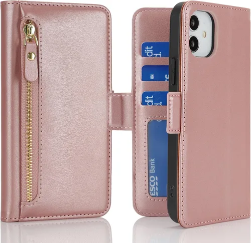 Miniatura 18 de Havaya Funda compatible con iPhone 11, cartera MagSafe con tarjetero - Funda magnética desmontable 2 en 1 - Ranuras para tarjetas de crédito