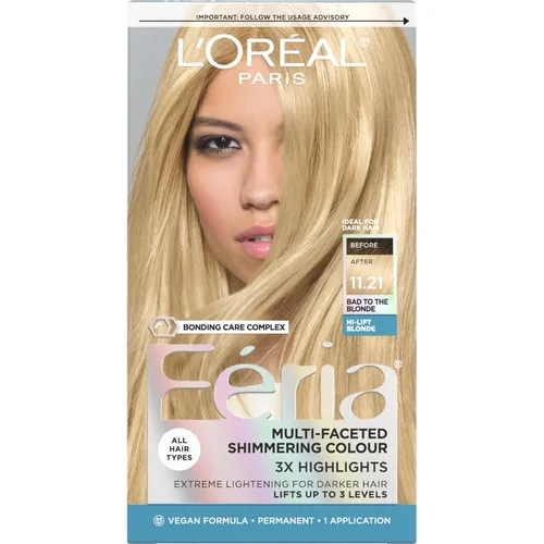 Miniatura 67 de L'Oreal Paris Feria - Tinte permanente multifacético y brillante, 60 Crystal Brown (castaño claro), paquete de 1 60 marrón claro