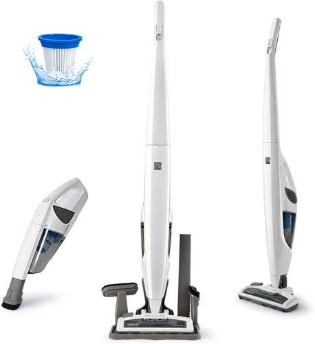 Miniatura 7 de Kenmore Serie 200 DS2010 Aspiradora de mano sin cable, ligera, de 2 velocidades, con potente succión LED, faro frontal, 2 en 1, para pisos de madera