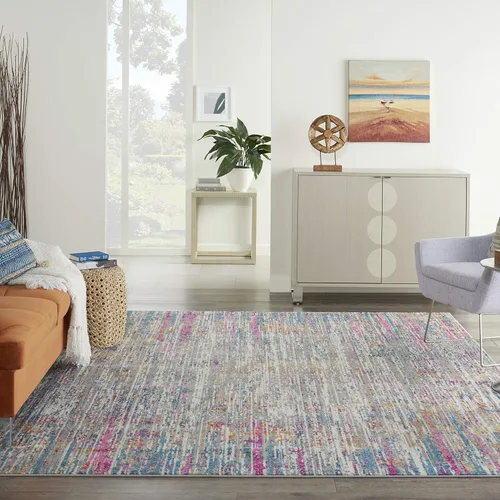 Miniatura 6 de Nourison Passion Abstract - Alfombra de 2 pies 2 pulgadas x 7 pies 6 pulgadas, fácil de limpiar, no se desprende, para dormitorio, sala de estar