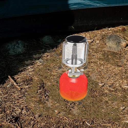 Miniatura 5 de Healifty Linterna compacta de gas propano con bolsa de almacenamiento, lámpara de campamento al aire libre para senderismo, pesca, iluminación