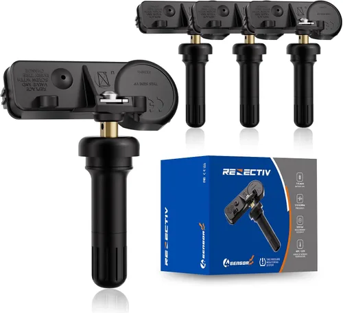 Sensor TPMS, sensor de monitoreo de presión de neumáticos de 433 Mhz apto para Chrysler Jeep Dodge Ram Reemplazo # 56029398AB (paquete de 4)
