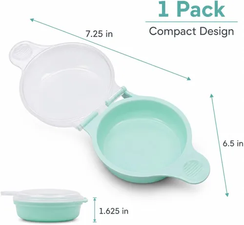 Miniatura 7 de Cocedor de huevos para microondas para sándwiches y tortillas, escalfador de huevos en microondas sin BPA, máquina para hacer huevos fritos, máquina