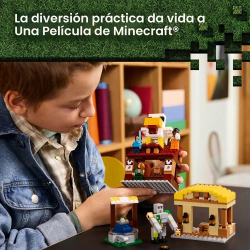 Miniatura 5 de LEGO Minecraft El Ataque del Globo Ghast a la Aldea - Juego de Construcción de Juguetes para Niños, Niñas y Niños de 10+ Años - Incluye Minifiguras