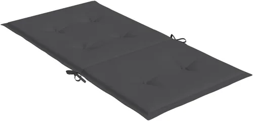 Miniatura 6 de Cojines de silla Lowback, 4 unidades, color antracita melange, 39.4 x 19.7 x 1.6 pulgadas, cojines de tela para Sillas De Comedor, cojines y cojines