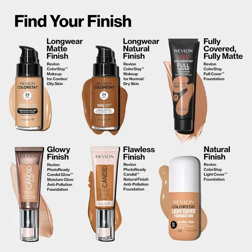 Miniatura 9 de Revlon PhotoReady Candid Glow - Base de maquillaje anticontaminación con vitamina E y aceite de haya, ingredientes anti-luz azul, sin parabenos, Moca