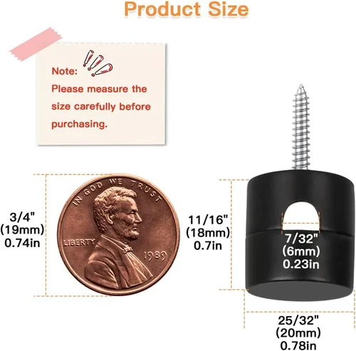 Miniatura 2 de Paquete de 3 Ganchos de Metal Swag para Luces Colgantes de Techo, Gancho de Luz Colgante para Lámpara, Ganchos de Techo Negros, Ganchos de Pared