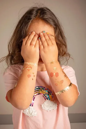 Miniatura 6 de Stephen Joseph, 55 tatuajes temporales para niños, tatuajes que brillan en la oscuridad, tatuajes temporales para niños y niñas, tatuajes falsos