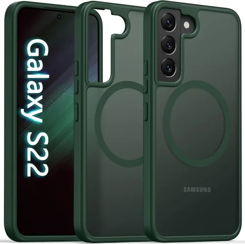 Miniatura 15 de Oterkin Funda magnética para Samsung Galaxy S24 Ultra mate, funda para teléfono S24 Ultra compatible con MagSafe, esmerilada, translúcida, a prueba