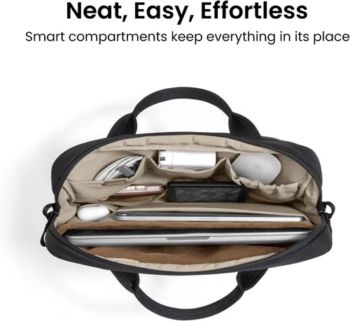 Miniatura 3 de tomtoc Bolsa de transporte protectora para laptop de 13 a 14 pulgadas para mujer, maletín ligero para laptop de 13 pulgadas MacBook Air M5 2026