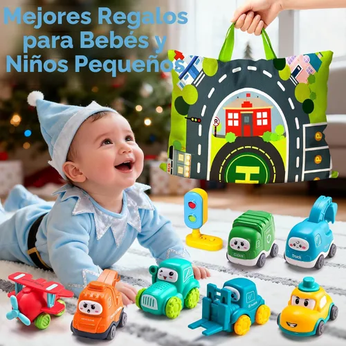 Miniatura 7 de ALASOU 8 unidades de grúas de bebé para niños de 1 año con tapete de juego/bolsa de almacenamiento, regalo de primer cumpleaños para niños pequeños