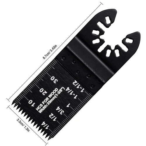 Miniatura 2 de Ettonsun 20 hojas de sierra oscilantes japonesas de madera multiherramienta, cuchillas universales multiusos para corte rápido, compatibles con Fein