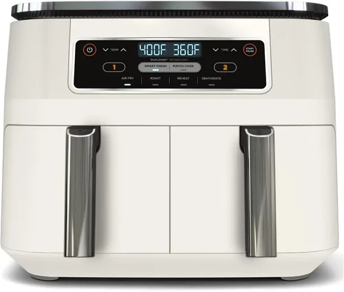 Miniatura 7 de Foodi - Freidora de aire de doble cesta de 8 cuartos de galón, cocina dos alimentos a la vez con tecnología DualZone, versatilidad 4 en 1 para Negro