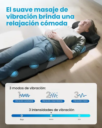 Miniatura 6 de COMFIER FSA - Alfombrilla de masaje de cuerpo completo con calor, masajeador de espalda Shiatsu elegible para aliviar el dolor, amasamiento
